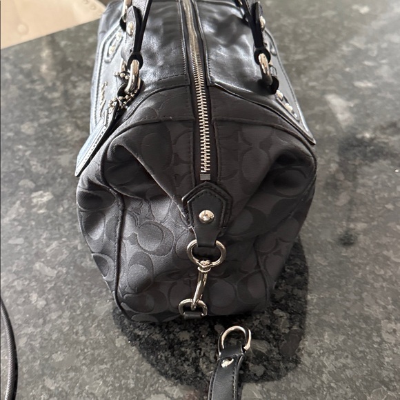 Authentic coach.  Black with signature C pattern. - Picture 10 of 11